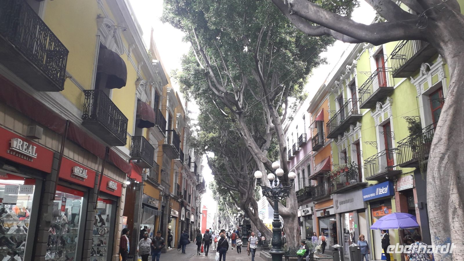 Einkaufsstraße in Puebla