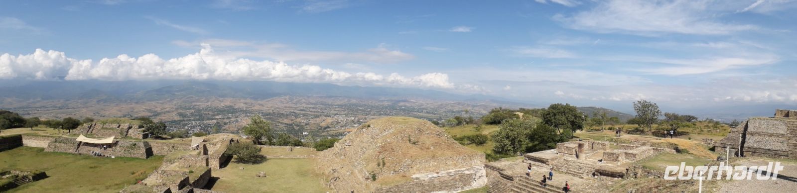 Der Blick auf Oaxaca von Monte Alban