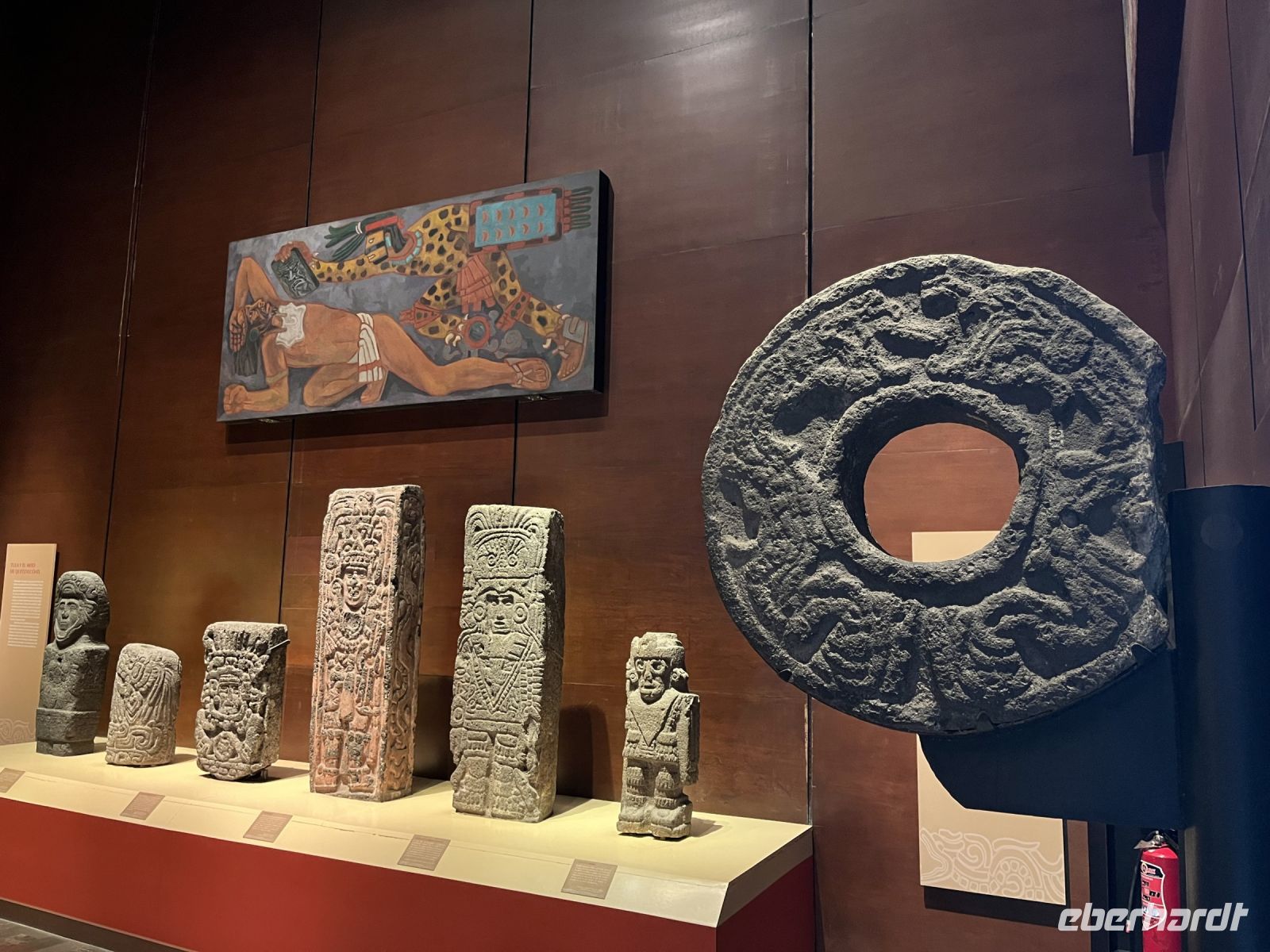 Aztekischer Ballspielring, Anthropologisches Nationalmuseum, Mexico-City