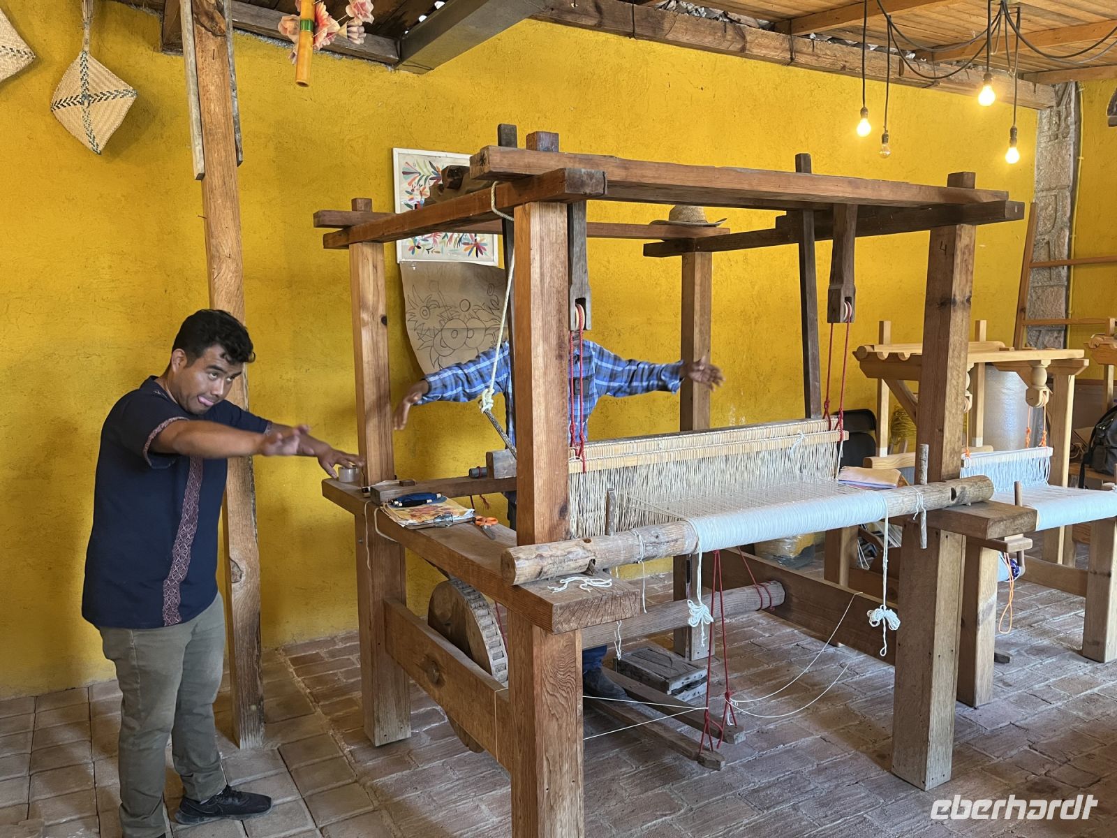 Präsentation in der Weberei, Teotitlan
