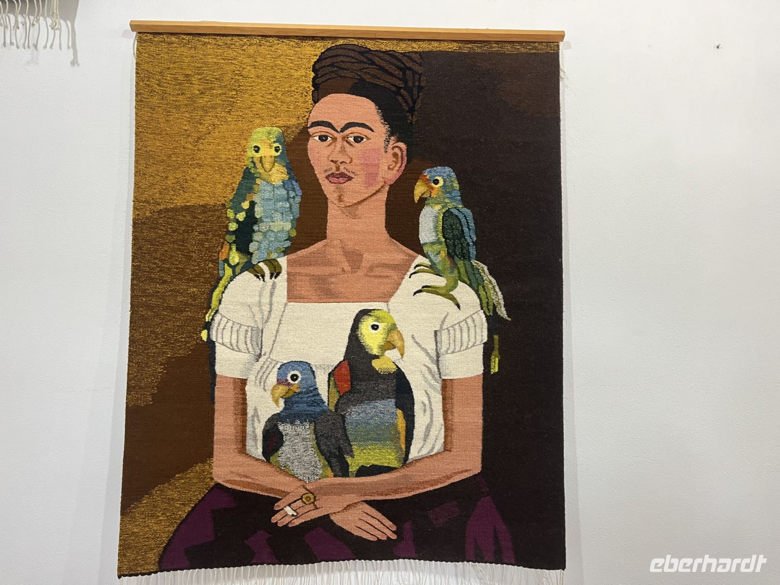 Wandteppich mit Frida Kahlo Motiv, Teotitlan