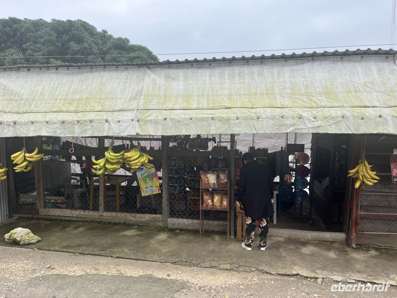 Straßenstand mit Bananen