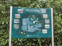 Karte der archäologischen Zone von Palenque