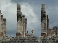 Tempel der Krieger mit Figur des Chac-Mool