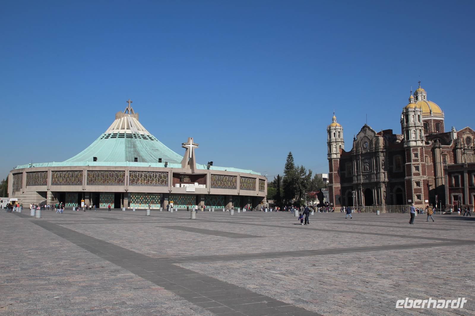 Neue und alte Basilika der Jungfrau von Guadalupe