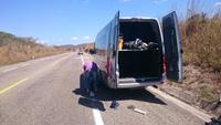 Reparaturen am Bus ...