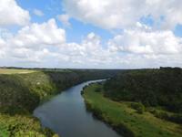 Blick auf den Chavon-Fluss