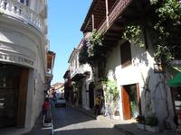Malerische koloniale Gassen von Cartagena
