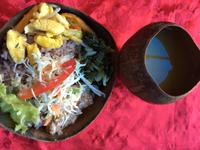 Kokosreis und Akee - typisch Jamaika!