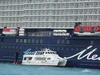 Örtliche Tenderboote in Belize