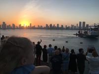 Bocagrande zum Sonnenuntergang