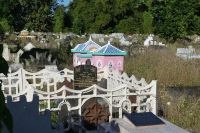 Ausflug Blue Mountains, typischer Friedhof in Jamaika