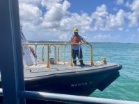 Verabschiedung unseres Lotsen, Panamakanal, Panama