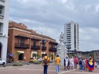 Kolumbus Denkmal, Altstadt, Cartagena, Kolumbien