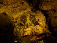 Wandmalereien in der Höhle des Wunders