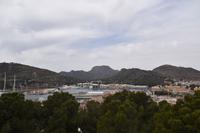 0469 Bus 1 - Cartagena_Blick vom Castillo de la Concepción auf den Hafen