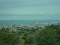 Blick auf den Hafen Civitavecchia