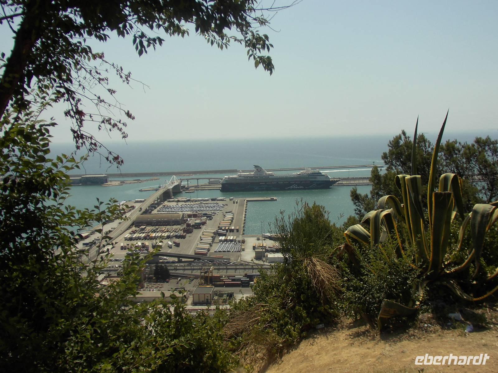 Blick auf den Hafen von Barcelona