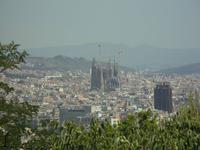 Blick auf Barcelona mit Sagrada familia