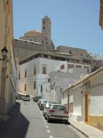 Blick zur Kathedrale von Ibiza Stadt