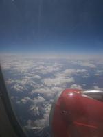 Flug über die Alpen