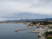 Fahrt nach Nizza entlang der Côte d'Azur - Blick auf Nizza