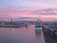 Barcelona - Hafen am Morgen