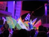 Verabschiedung an Bord – Dank der Crew – Flaggen der 45 Nationen