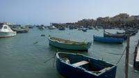 Marsaxlokk mit Luzzu-Boote
