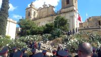 Die drei alten Städte , Vittoriosa, Millitärparade vor dem Freiheitsdenkmal