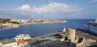 Rhodos - wir sind im Hafen von Rhodos angekommen 