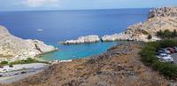 Rhodos - Blick auf die Paulus-Bucht bei Lindos