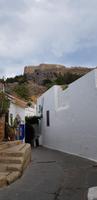Rhodos - auf dem Weg zur Akropolis von Lindos 
