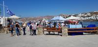 Mykonoos - hier fahren die Tenderboote los