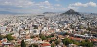 Athen - Blick von der Akropolis auf die Stadt
