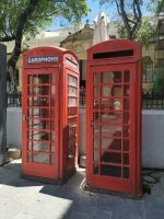 Britische Telefonzellen, hier gibt es sie noch, Valetta