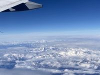 und jetzt über den Schweizer Alpen