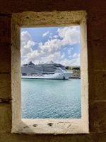 auch ein Kreuzfahrtschiff war da