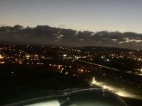 Abendstimmung vom Flieger aus erlebt