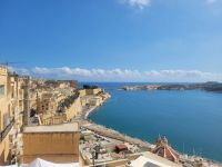 Blick von Upper Barracca Gardens auf Hafenbecken/Valletta/Malta