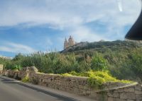 Blick auf Kirche von Mellieha/Malta