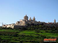 Blick auf Mdina, ehemalige Hauptstadt