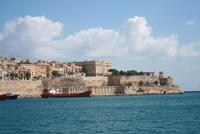 Blick von Senglea auf Valetta Fort St. Elmo