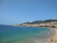 Strandblick auf Ajaccio