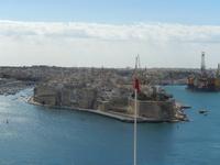 Blick auf Senglea mit den Mauern des St. Michaels Forts.