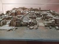 Modell eines megalithischen Tempels.