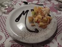 Der Nachtisch erinnerte uns noch einmal an den Namen des Restaurants.