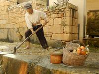 Das Herausbrechen der Kalksteinblöcke war eine sehr mühselige Angelegenheit.