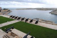 Aussicht auf den Hafen von Valetta