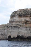 Gesicht im Felsen an Gozos Küste